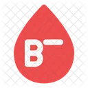 B negative blood  Icon