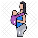 Baby Sling Baby Carrier Hands Icon