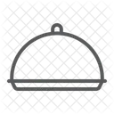 Plateau Couvercle Plat Icône
