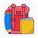 Backpack Bag School Icon