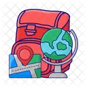 Backpack Bag School Icon