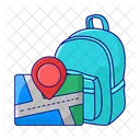 Backpack Bag School Icon