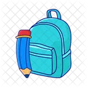 Backpack Bag School Icon