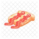 Bacon Sandwich Bacon Toast Breakfast Food Icono