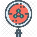 Bacteria Search Research Icon