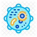 Microscopic Round Bacterium Icon