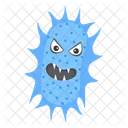 Microorganism Scary Bacteria Scary Virus Icon