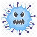 Microorganism Scary Bacteria Scary Virus Icon