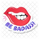 Badass Lips Sticker  アイコン