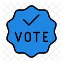 Badge Vote Icono