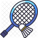 Badminton Schlager Federball Symbol