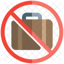 Bag Not Allowed Without Baggage No Suitcase Icon