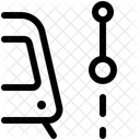Strassenbahn Streckenabschnitt Navigation Symbol