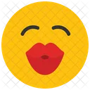 Bisou Emoji Smiley Icône