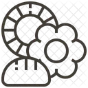 베이커리 레스토랑 점심 식사 아이콘