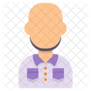 Bald User Avatar Icon