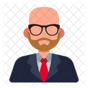 Bald Businessman  Icon