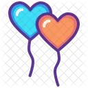 Balloon Love Heart Icon