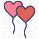 Balloon Love Heart Icon