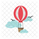 Balloon Transportation Floating Icon