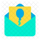 Balloon Invitation  Icon