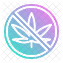 Cannabis Ban Botanical Icon