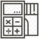 Banque Calculatrice Paiement Icône