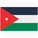 Jordania Bandeira Da Jordania Bandeira Da Jordania Ícone