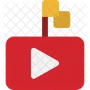 Bandeira Do Youtube Bandeira De Video Pais Ícone