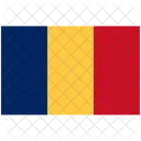 Rumania Bandera De Rumania Bandera De Rumania Icono