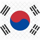 Bandera De Corea Bandera Hito De Corea Icono