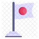 Bandera Asta De Bandera Bandera De Japon Icono