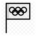 Bandera De Los Juegos Olimpicos Icono