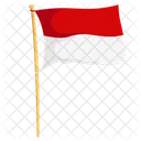 Bandera del día de la independencia de Indonesia  Icono