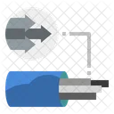 Bandwidth Fiber Optic Internet Icon