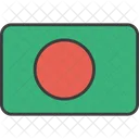 Bangladesh Bangla Asiatico Icono