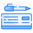 Bank Check  Icon