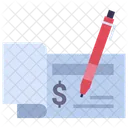 Bank Check  Icon