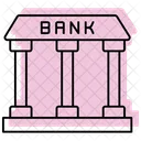 Bank Color Shadow Thinline Icon Icon