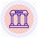 Bank Line Icon Icon