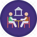 Bank Manager Business Meeting Meeting Icon