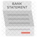 Bank Statement  Icon