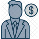 Banker Businessman Financier Icon