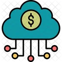 Banking cloud data  Icon