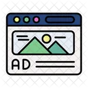 - banner adverts  Icon