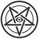 Baphomet Laveyan Pentagram Icon