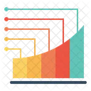 棒グラフ、列グラフ、グラフ アイコン