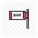 Bar Bar Schild Brett Symbol