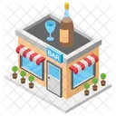 Bar Wine Shop Alcohol Shop Icon