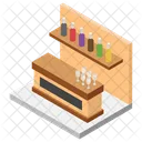 Drink Corner Hotel Bar Alcohol Serving Area Icon